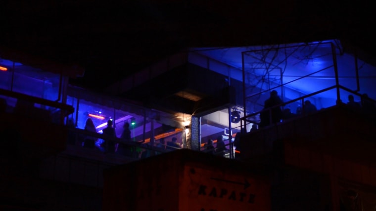 Image: A nightclub in the Macedonian town of Veles where teenagers dabbling in fake news go to party.