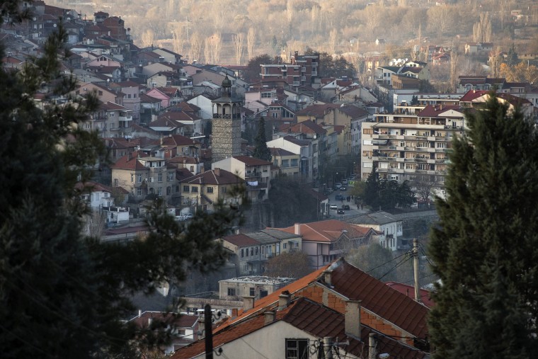 Image: A general view of the town of Veles