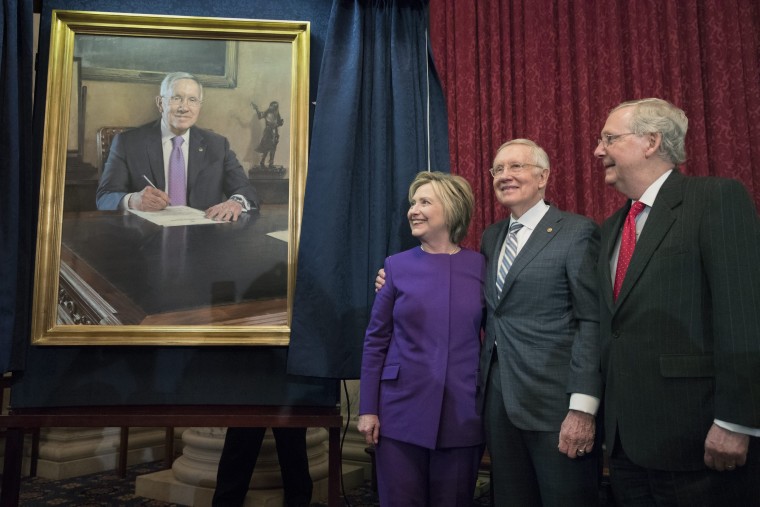 Image: Unveiling of a portrait of Senate Minority Leader Democrat Harry Reid