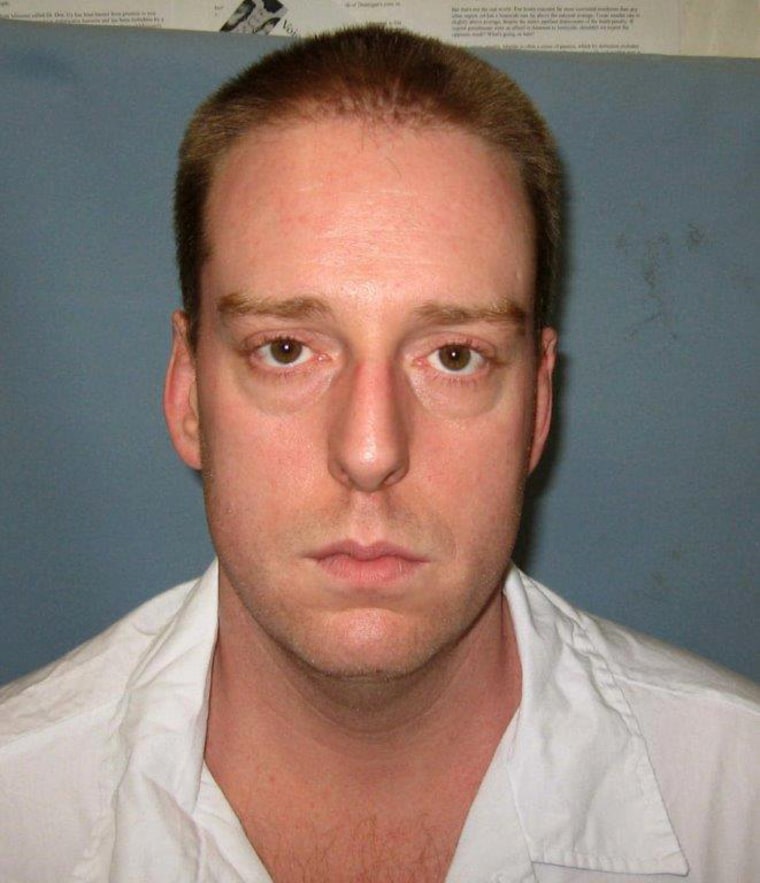 This undated photo provided by the Alabama Department of Corrections shows Ronald Bert Smith Jr.. Smith, who is scheduled to be executed Thursday, Dec. 8, 2016 for the 1994 slaying of Huntsville store clerk Casey Wilson, is asking the governor to stop his execution because a judge imposed a death sentence over the jury's 7-5 recommendation of life imprisonment.