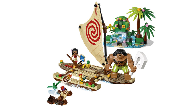 A LEGO set based on the Disney film "Moana."