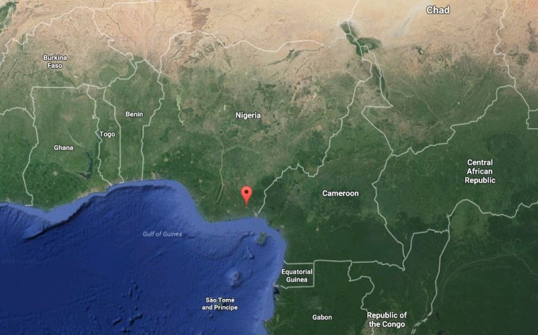 Image: Map showing Uyo, Nigeria