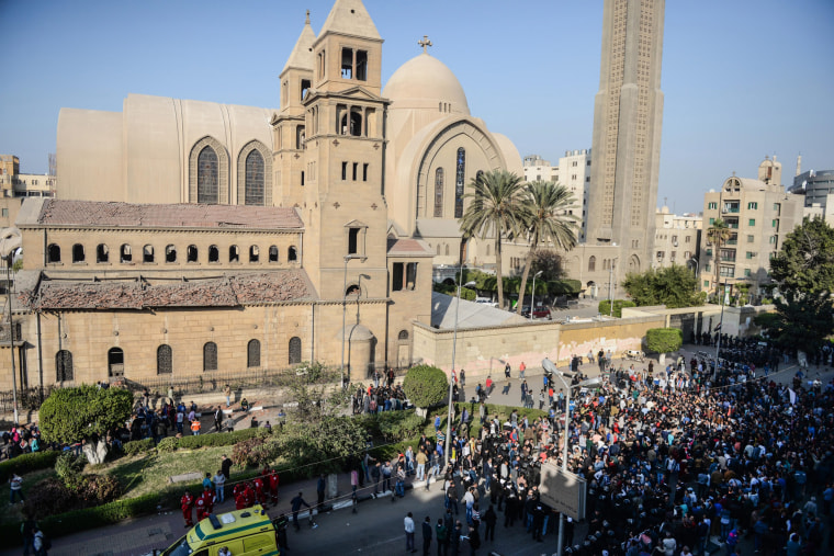 Image: 25 killed in attack near Coptic Cathedral in Cairo