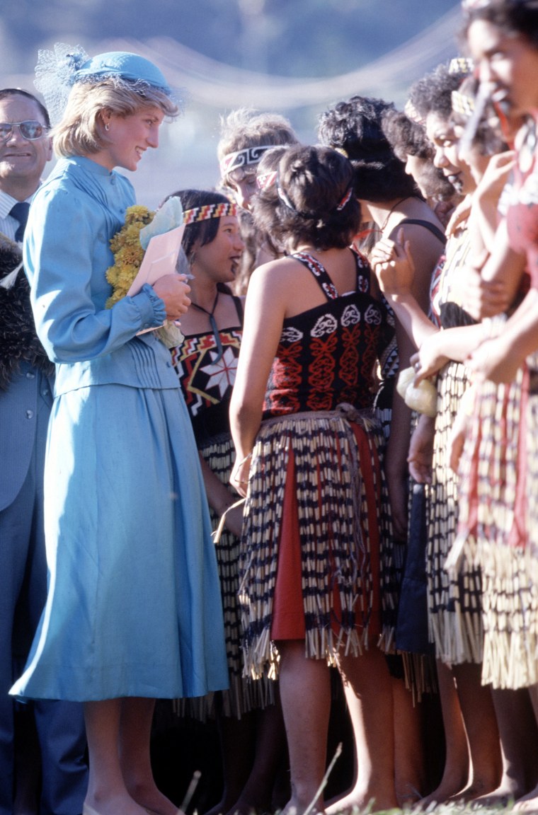 British royalty on a royal tour of New Zealand - Apr 1983