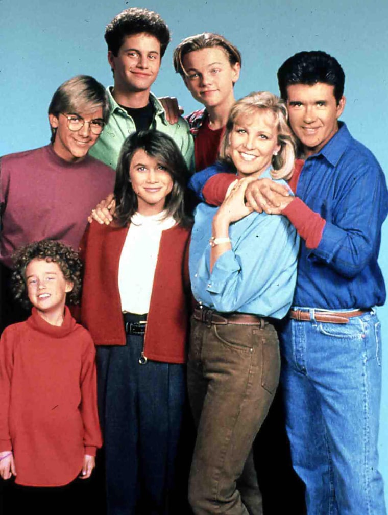 Ashley Johnson, Jeremy Miller, Kirk Cameron, Tracy Gold, Leonardo DiCaprio, Joanna Kerns, Alan Thicke *** Local Caption *** 1989, Growing Pains