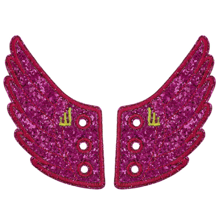 Fuschia sparkle wings