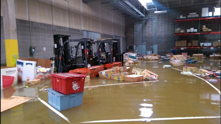 Greater Baton Rouge Food Bank after the August 2016 floods