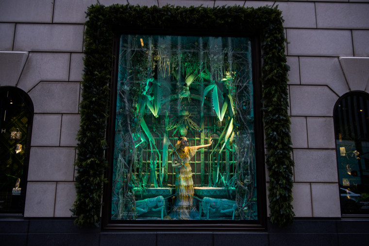 Bergdorf Goodman department store holiday windows.