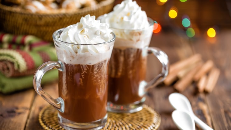 Hot chocolate with whipped cream