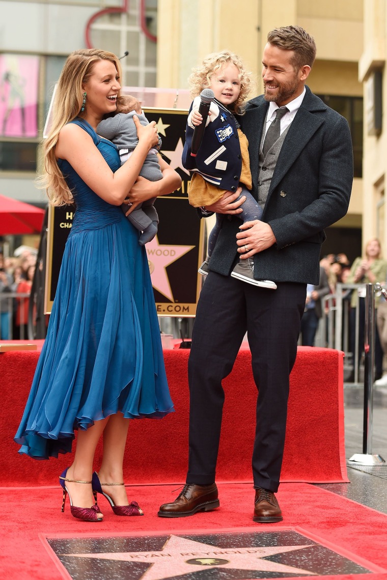 Ryan Reynolds and Blake Lively's daughters make rare public appearance at  his Hollywood Walk of Fame unveiling