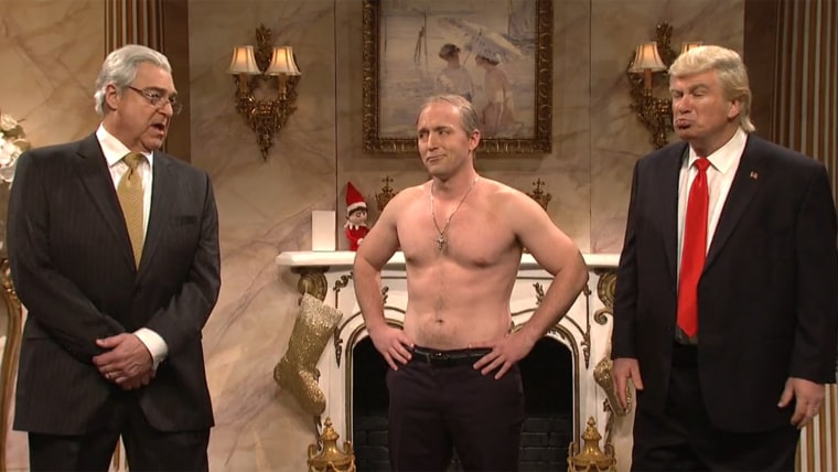 John Goodman, Beck Bennett and Alec Baldwin on 'SNL'