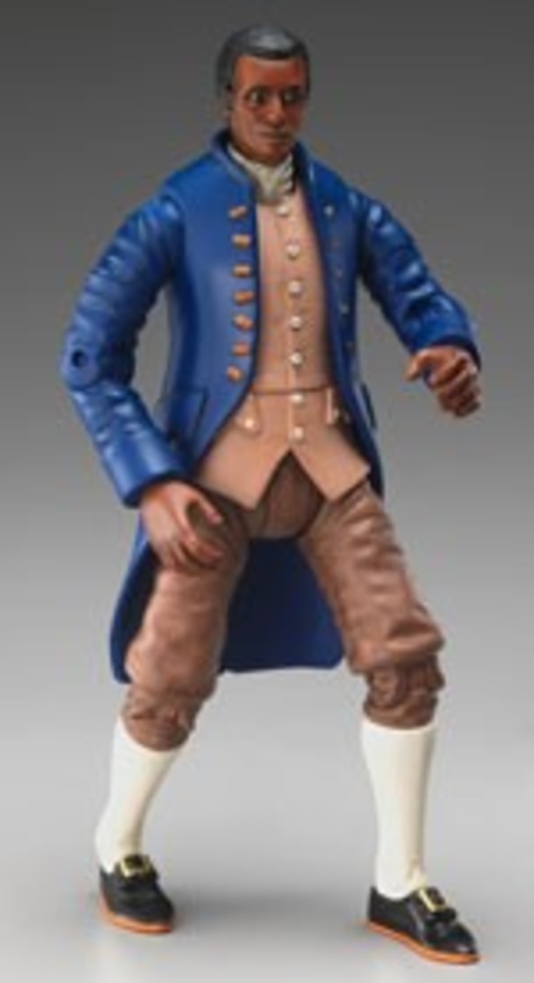 History in Action's toy figures include Benjamin Banneker, a famous almanac author, mathematician, and astronomer.