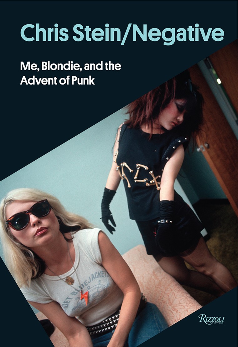 Anya Phillips, right, with Blondie lead singer Deborah Harry on the cover of "Chris Stein/Negative: Me, Blondie, and the Advent of Punk"
