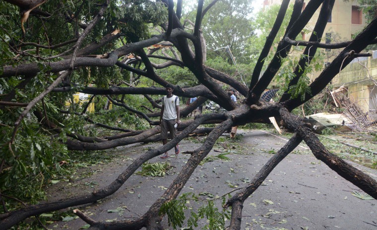 Image: TOPSHOT-INDIA-WEATHER-CYCLONE