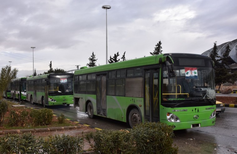 Image: Buses in Aleppo, Syria