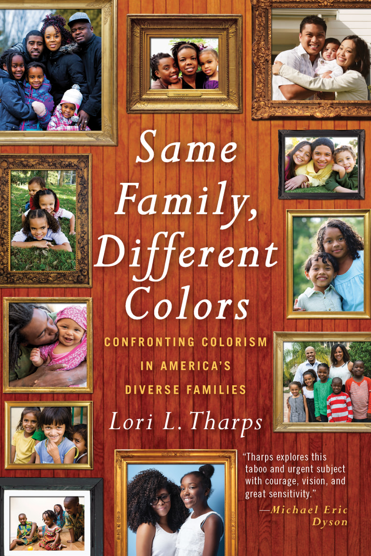 The cover of "Same Family, Different Colors" by Lori Tharps.