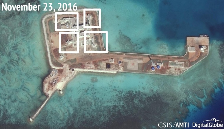 Image: A satellite image released by CSIS Asia Maritime Transparency Initiative 