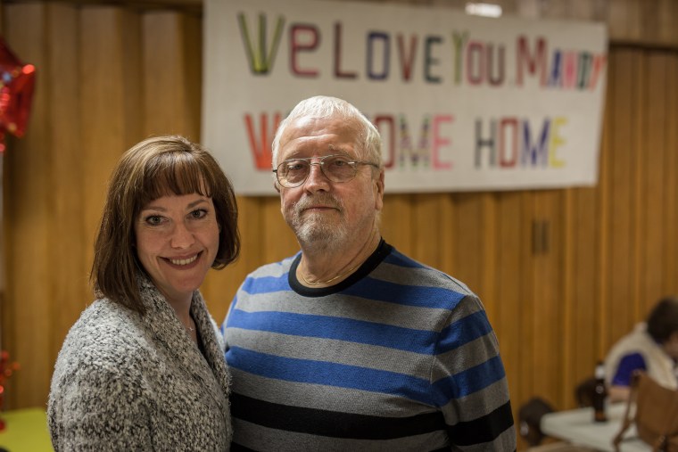 Image: Mandy Martinson and her father, Bill, who visited her every week while she was in federal prison for a methamphetamine offense.