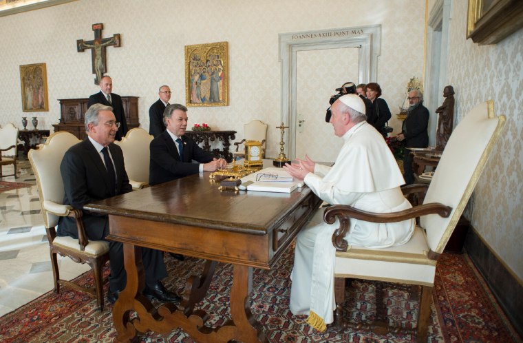 Image: VATICAN-COLOMBIA-POPE