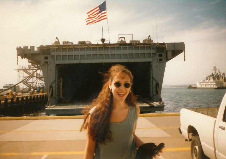 Image: Mandy Martinson during a trip to California in 2001