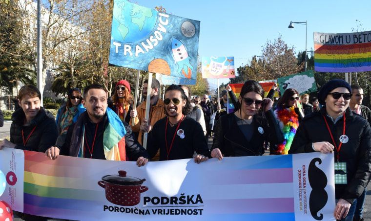 Image: Gay Pride March in Podgorica
