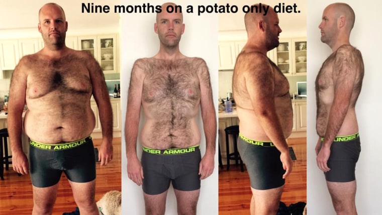 Andrew Taylor, who ate only potatoes for a year