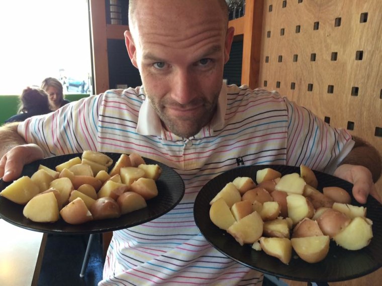 Andrew Taylor lost weight eating just potatoes