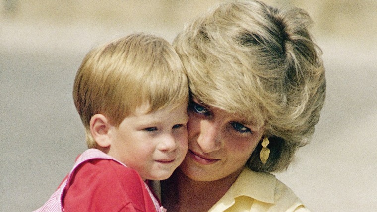 Princess Diana with Prince Harry