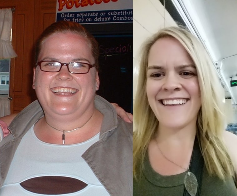 Jamie Laingan lost 145 pounds.