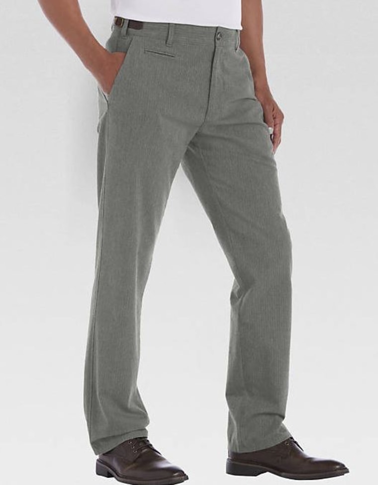 Gray Herringbone Pants