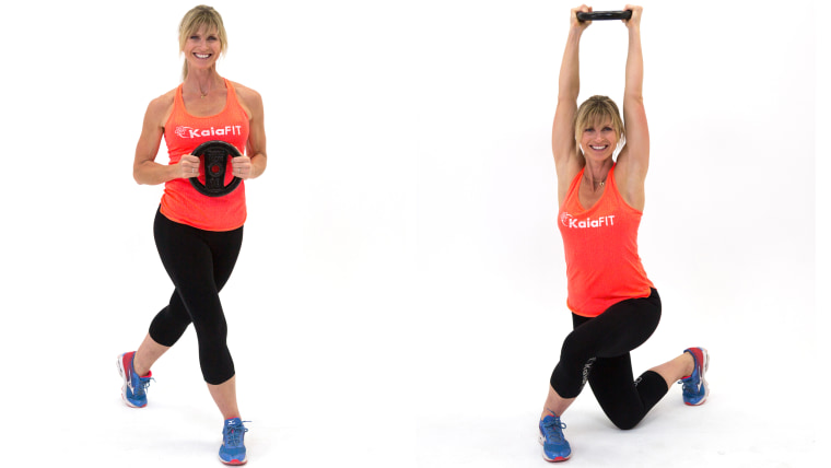 Weighted curtesy lunge