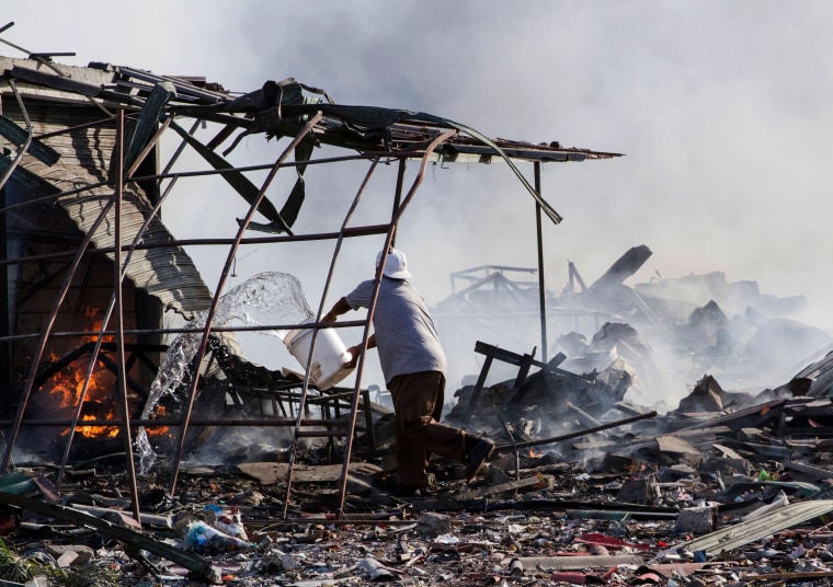 Image: MEXICO-MARKET-BLAST