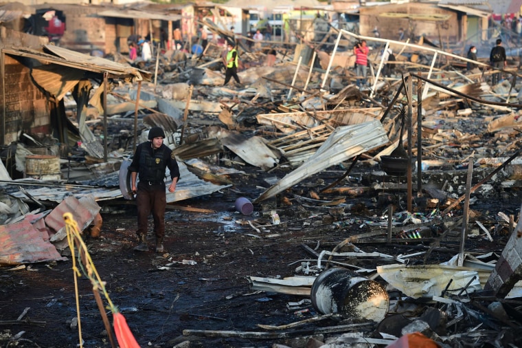 Image: TOPSHOT-MEXICO-MARKET-BLAST