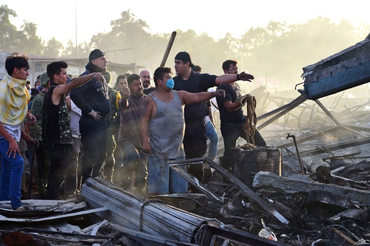 Image: MEXICO-MARKET-BLAST