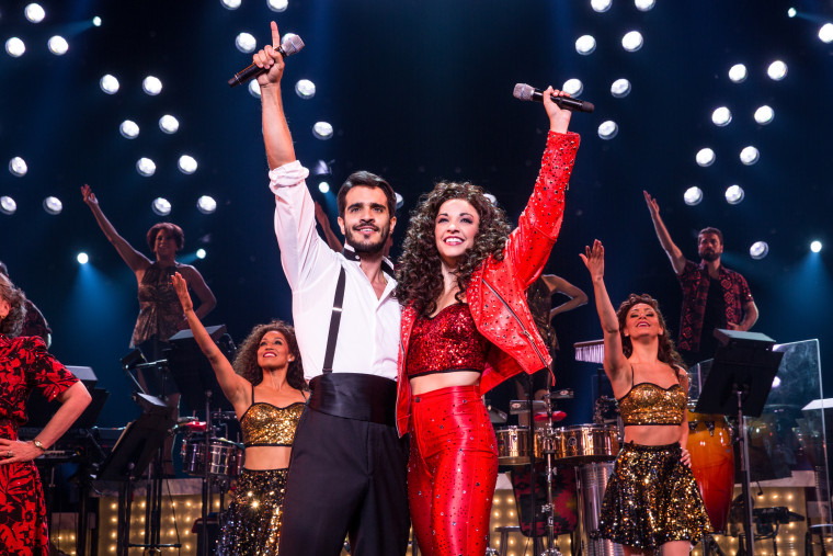 Ektor Rivera as Emilio Estefan and Ana Villafa?e as Gloria Estefan in "ON YOUR FEET!"