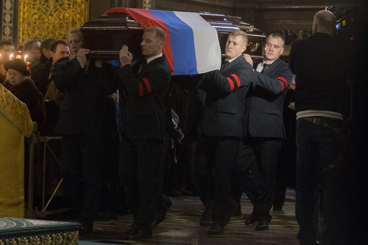 Funeral service for Russia's ambassador to Turkey Andrey Karlov