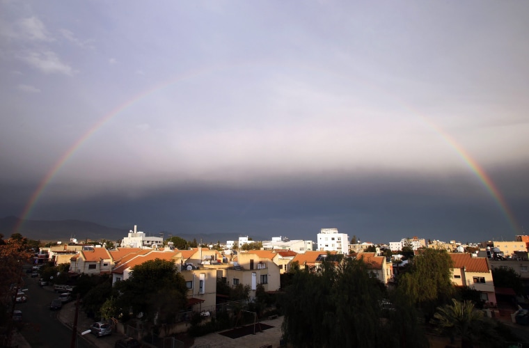 Image: A rainbow over Nicosia City
