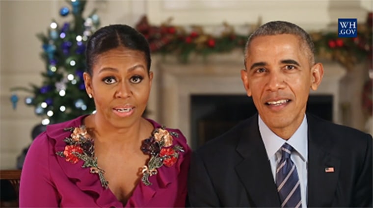 President Barack Obama and first lady Michelle Obama