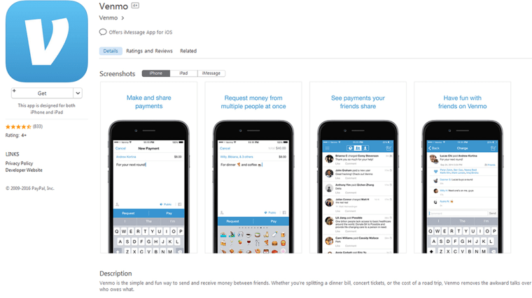 Venmo app