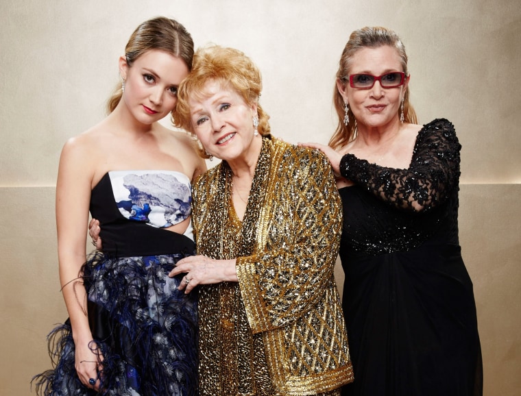 Billie Lourd, Carrie Fisher and Debbie Reynolds