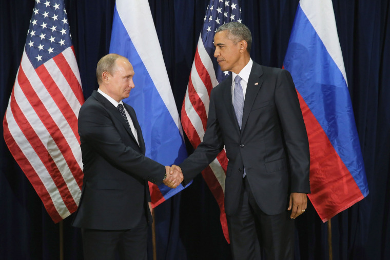 Image: Obama Holds Bilateral Meeting With Russian President Putin At UN