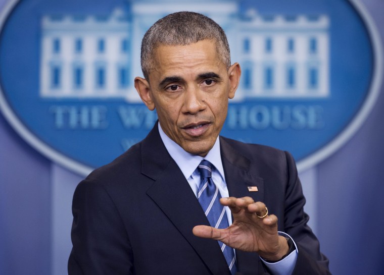 Image: Obama holds a year-end press conference in the Brady Press Briefing Room