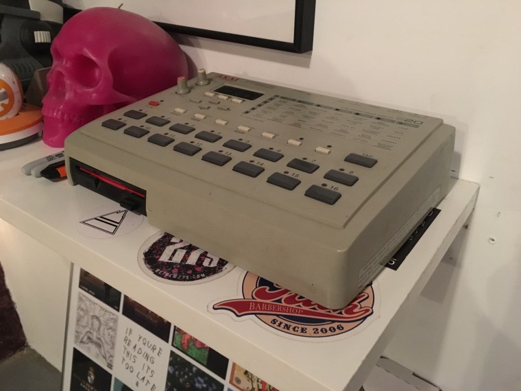 An Akai S20, which Ibanga started making beats on.