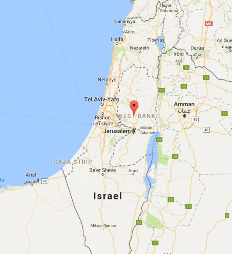 Image: Map showing Beit El