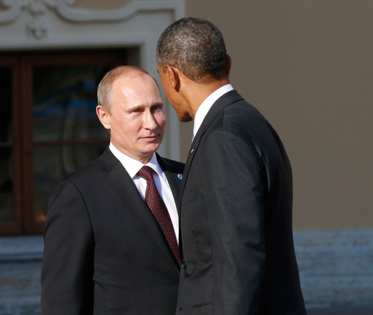Image: Vladimir Putin and Barack Obama at a G-20 summit in 2013.