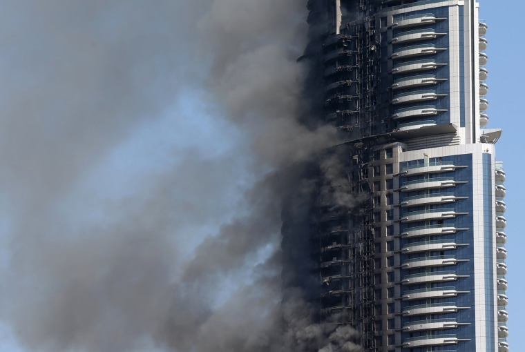 Fire Engulfs Luxury Tower In Dubai