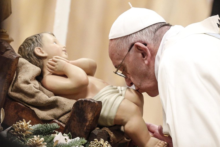 Image: Pope Francis celebrates the solemnity of Mary