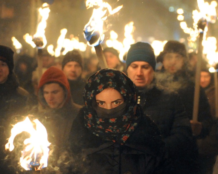 Image: UKRAINE-HISTORY-POLITICS-BANDERA-MARCH