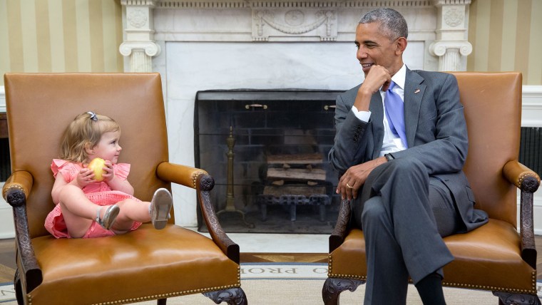 President Obama, little girl