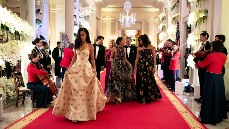 Sasha, Malia State Dinner